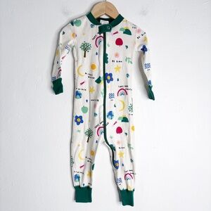 Hanna Andersson Nature Print Jammies Size 12-18M EUC